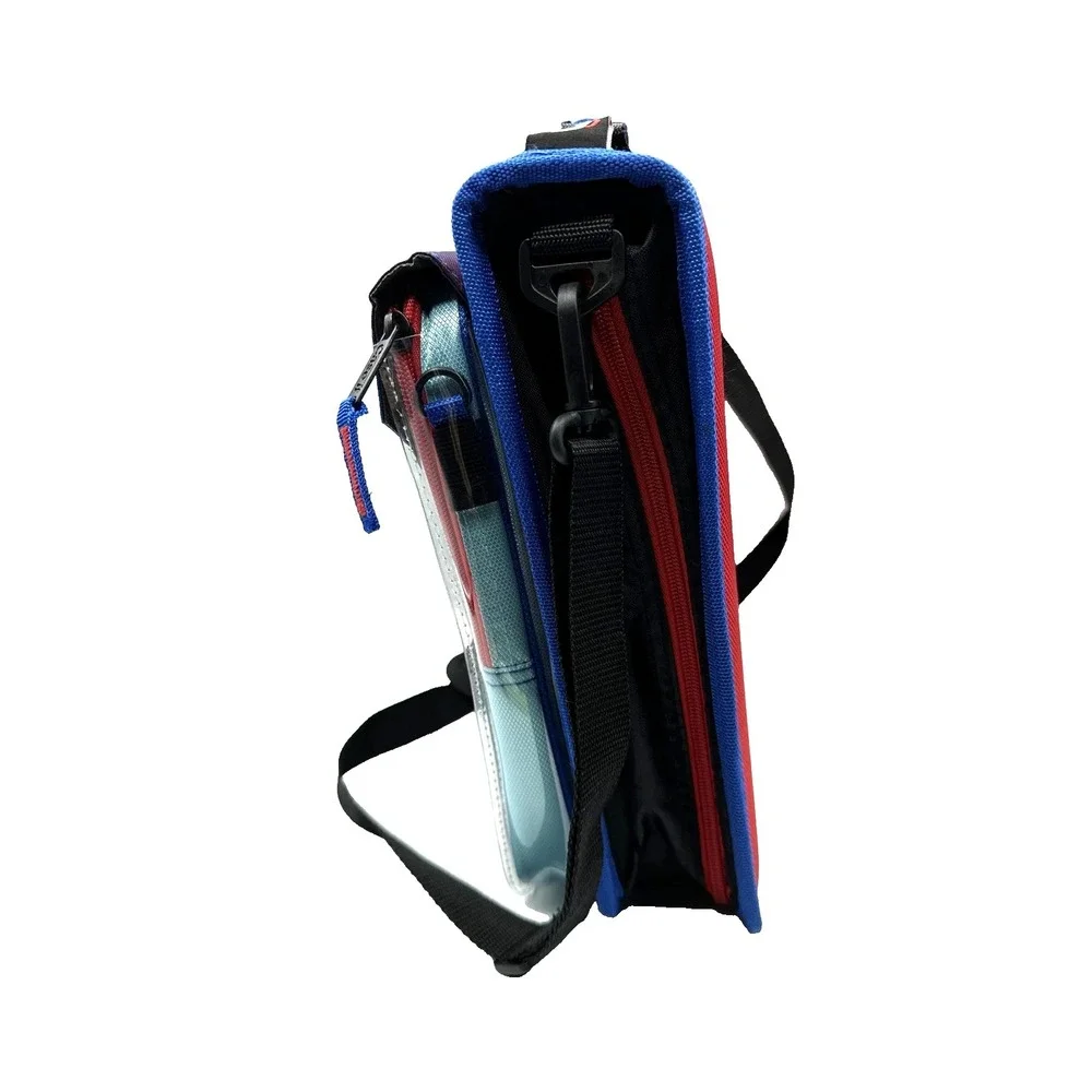 Case-it Monsters Eye Zipper Binder Laptop Case & Pouch‎ red blue 2